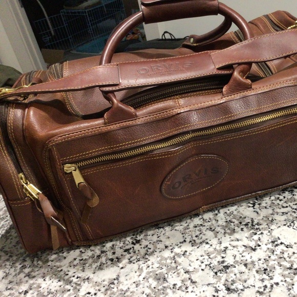 Orvis Leather Travel Bag - Picture 3 of 11